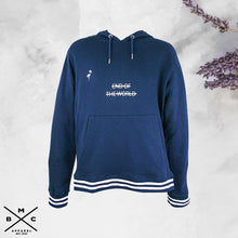 Load image into Gallery viewer, Women Montauk Beach Club Navy Hoodie S-XL
